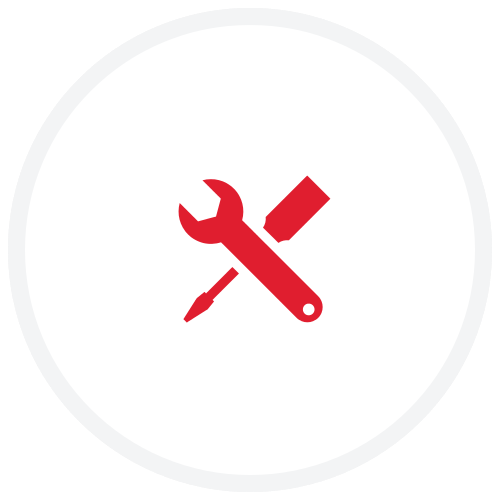 wrench and screwdriver crossing icon